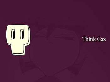 Think Gaz, invader, membrane, jhonen, gaz, macintosh, zim, vasquez HD wallpaper