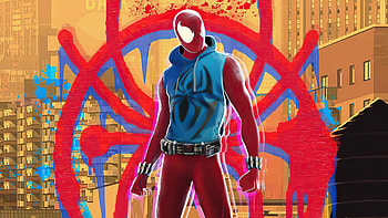 Scarlet Spider Appearance In Spider Verse Movie , spiderman, superheroes, artist, artwork, digital-art HD wallpaper