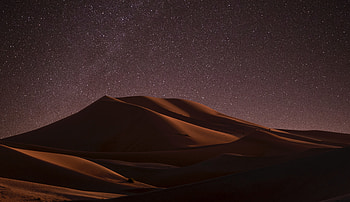 Desert During Night Time , desert, night, nature HD wallpaper
