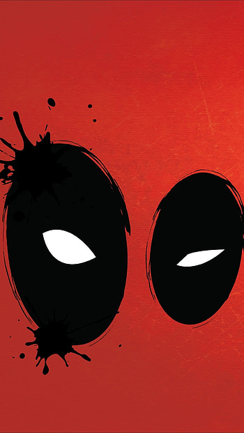Deadpool Eyes Splat Illustration 6 Plus HD phone wallpaper