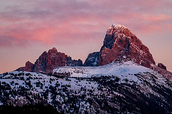 Nature, Twilight, Snow, Mountain, Vertex, Top, Dusk HD wallpaper