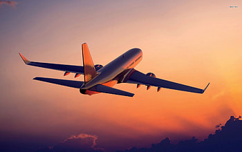 airplane in the sunset, boeing, sky, airplane, sunset HD wallpaper