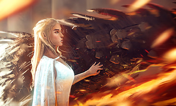Daenerys Targaryen Fan Arts, daenerys-targaryen, game-of-thrones, tv-shows, artist, artwork, digital-art, deviantart HD wallpaper