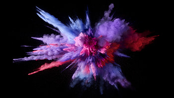 Mac OS Sierra Color Splash Purple, os-sierra, apple, original, abstract HD wallpaper