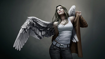 Beautiful Angel, women, beautiful, fantasy, angels HD wallpaper