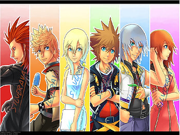 It's Our Hearts That Makes Us STRONG, axel, kh, namine, roxas, kingdom hearts, sora, riku, kairi HD wallpaper