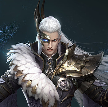 Fantasy man, face, bingzi, fantasy, man HD wallpaper