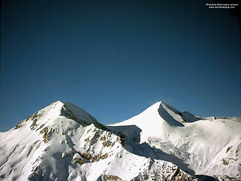 Pirin mountain, snow, bulgaria, sky, peak, dark, mountain HD wallpaper