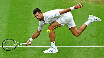 Wimbledon 2023 Tennis Action, Novak Djokovic, Wimbledon 2023, tennis, Sports HD wallpaper