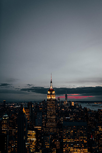 Cities, Building, Lights, Night City, Skyscrapers HD phone wallpaper