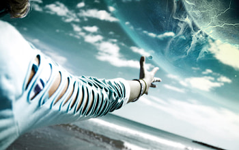 Magic , ripped tshirt, wds, magic, cast spell, ken valice HD wallpaper