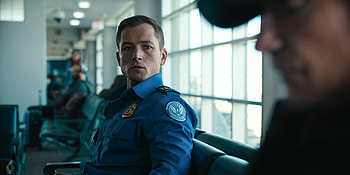 from Carry On (2024) featuring Taron Egerton, movie, Carry On (2024), Taron Egerton, Security guard HD wallpaper