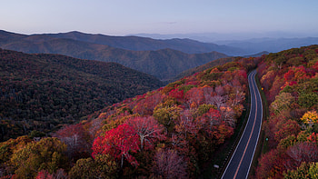North Carolina, Road, Autumn, Landmarks HD wallpaper