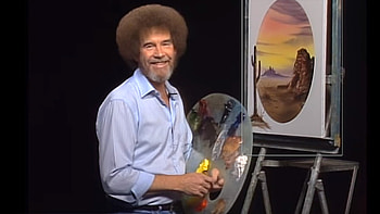 Bob Ross' famous curly hair was actually straight - TODAY.com HD wallpaper