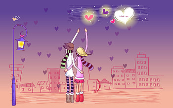 Cartoon Emo Valentines Day . HD wallpaper