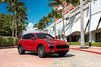Porsche, Palms, Cars, Side View, Porsche Cayenne HD wallpaper