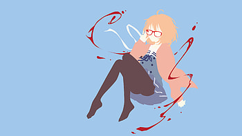Beyond the Boundary, Kuriyama Mirai, Minimalist anime, Kawaii HD wallpaper
