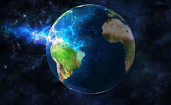 Universe, Earth, Land, Nebula, Planet HD wallpaper
