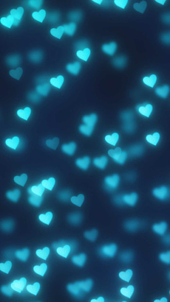 Blue heart , Soothing color scheme, Heart-shaped, Serene vibe HD phone wallpaper