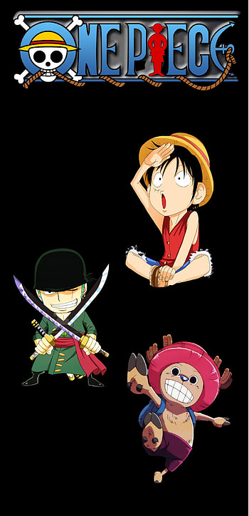 One piece, black, chopper, luffy, zoro, onepiece, amoled HD phone wallpaper