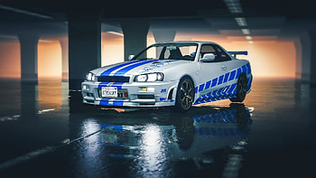 Fast and Furious Skyline, Paul Walker tribute HD wallpaper
