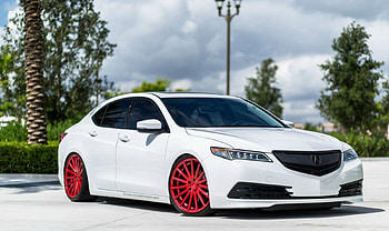 Acura-TLX, TLX, White, Red Wheels, Tint HD wallpaper