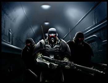 Jin-Ron , artwork, jin-roh, anime, moon, suit, eye HD wallpaper