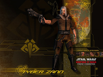 empire at war: tyber zan, planet, man, weapon, scar, stars HD wallpaper
