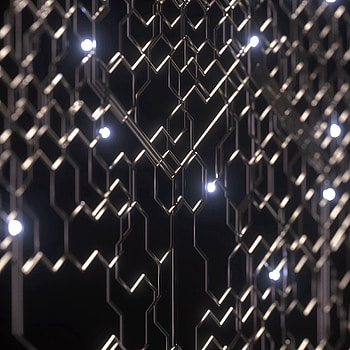 Structure, 3D, Grid, Glow, Metal, Metallic HD phone wallpaper