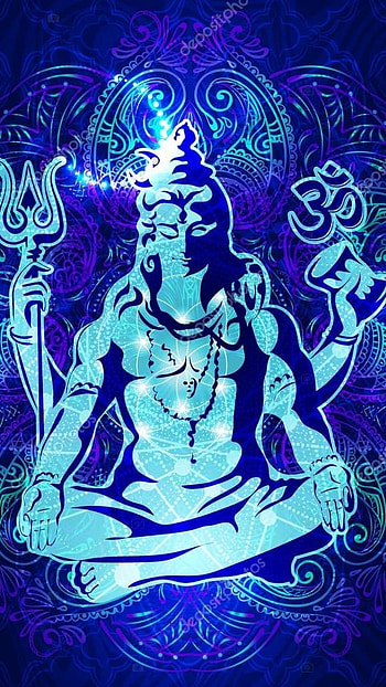 Lord Shiva , Blue Theme, lord shiva HD phone wallpaper