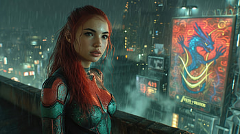 Vigilante Futuristic Girl , ai, artist, artwork, digital-art HD wallpaper