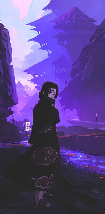 Uchiha itachi, Itachi Purple HD phone wallpaper