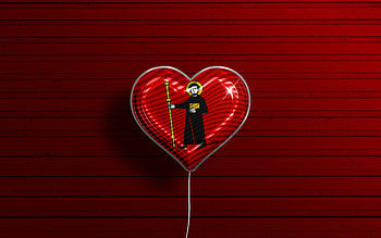 I Love Glarus, , realistic balloons, red wooden background, Day of Glarus, swiss cantons, flag of Glarus, Switzerland, balloon with flag, Cantons of Switzerland, Glarus flag, Glarus HD wallpaper