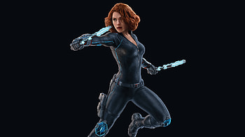 Black widow, Scarlett Johansson, Marvel comics, superhero HD wallpaper