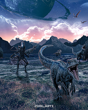 Predators, bhfyp, dinosaurs, aliens, anime HD phone wallpaper