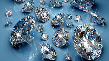 Abstract brilliance, Shining diamonds, Illuminated background, Modern HD wallpaper