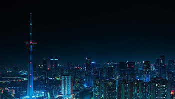 Cities, Night, Architecture, City, Lights, Tower HD wallpaper