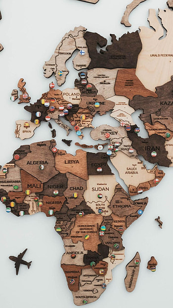 Travel world map , Inspiring journeys, Global exploration, Wanderlust HD phone wallpaper