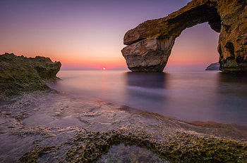 Gozo Island, Sea, Sunset, Malta HD wallpaper
