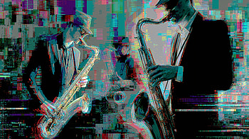VaporJazz Saxo Trio — Jazz HD wallpaper