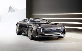2021, Audi Skysphere Concept, , front view, luxury coupe, new gray Skysphere, German cars, Audi HD wallpaper