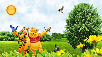 Winnie the Pooh Animation, Firefox, Disney HD wallpaper