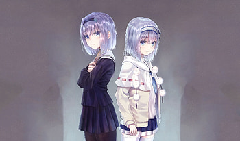Anime girls, Ryuuou no oshigoto!, blue hair HD wallpaper