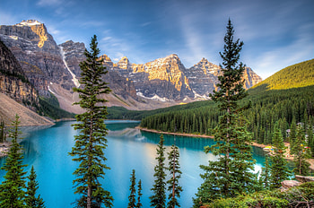 Nature, Trees, Mountains, Lake, Handsomely, It's Beautiful HD wallpaper