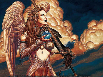 Archangel, wings, angel, female HD wallpaper