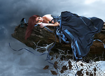 Dreams, abstract, fantasy, woman HD wallpaper