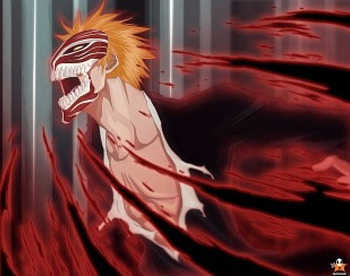 Ichigo Vizard Mode, bleach, bankai13, ichigo, bankai, hollow, vizard HD wallpaper