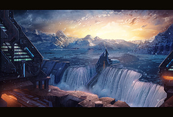 Frigid Warmth by Rahll, artwork, cool, abstract HD wallpaper