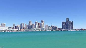 Detroit Skyline, Hudson's Tower proposal, Changing cityscape, Urban development HD wallpaper