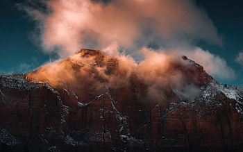 Mountains Fog Clouds , mountains, fog, landscape, nature HD wallpaper